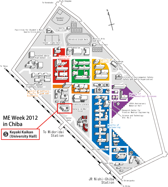 Route to Keyaki Hall